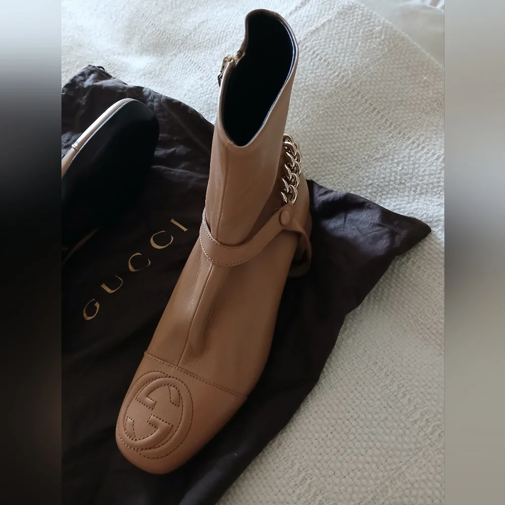 New. Gucci soho GG ankle boot, side zipper - Picture 10 of 13
